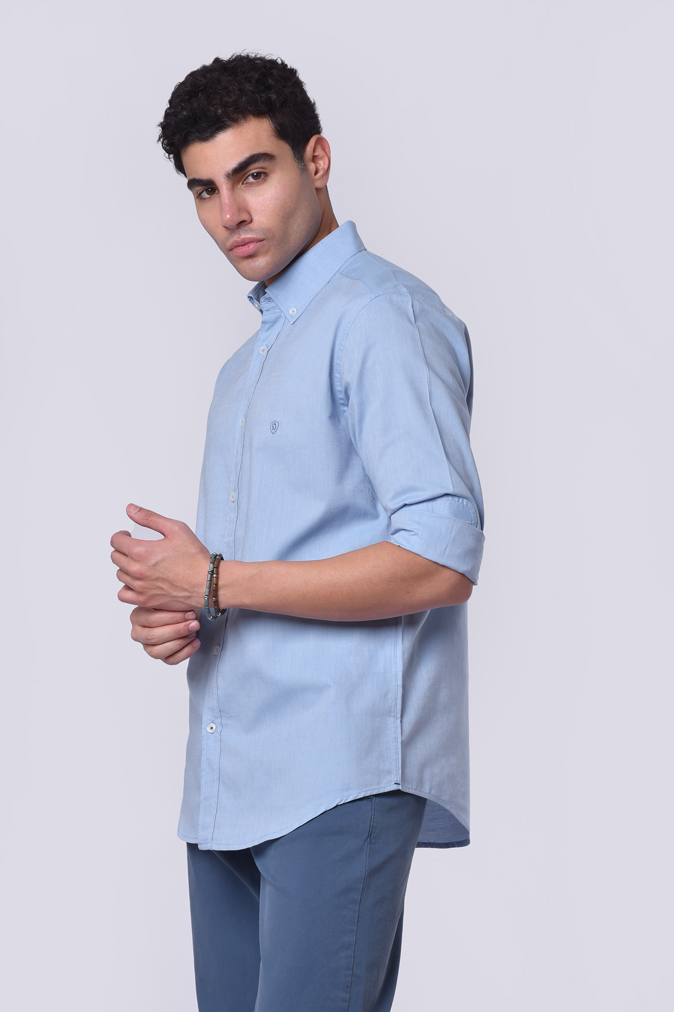 پیراهن آکسفورد آستین بلند اسلیم