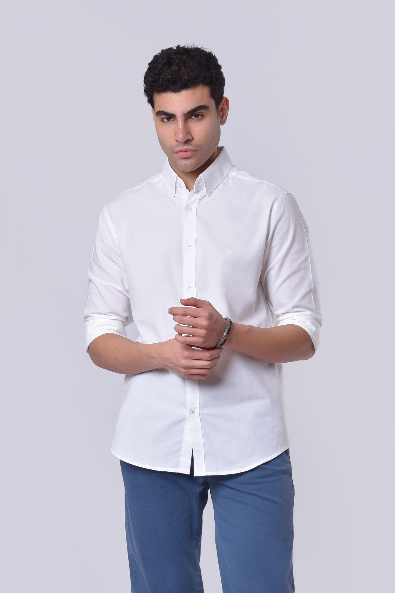 پیراهن آکسفورد آستین بلند اسلیم