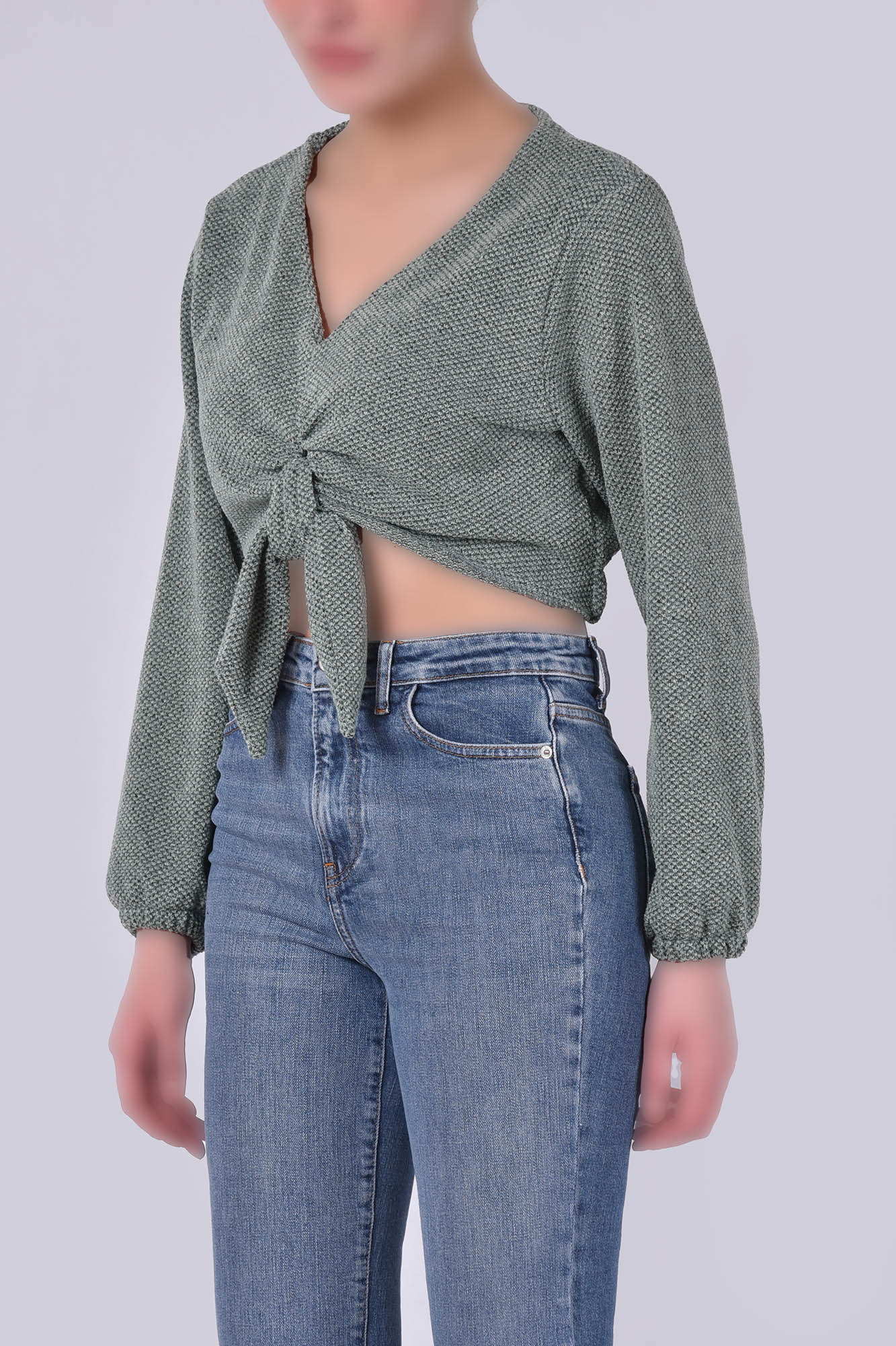 بلوز آستین بلند ساده