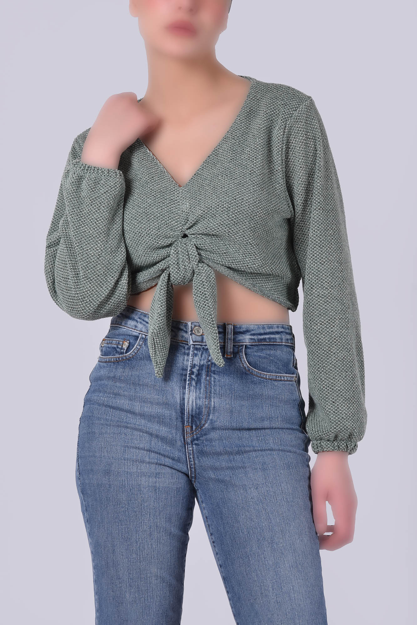 بلوز آستین بلند ساده