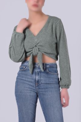 بلوز آستین بلند ساده