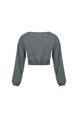 بلوز آستین بلند ساده