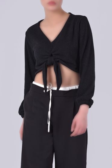 بلوز آستین بلند ساده