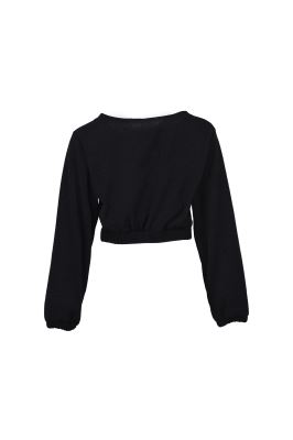 بلوز آستین بلند ساده