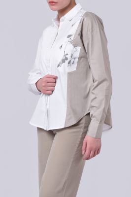 شومیز آستین بلند پوپلین