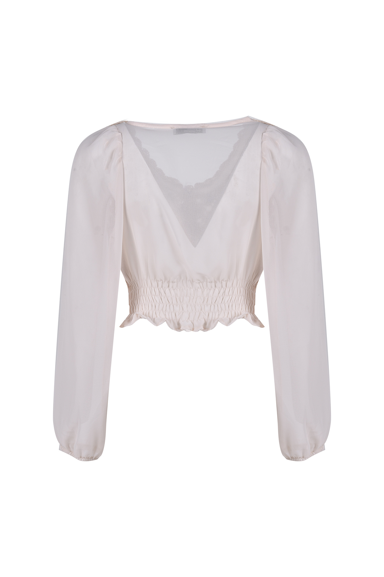 بلوز آستین بلند طرحدار