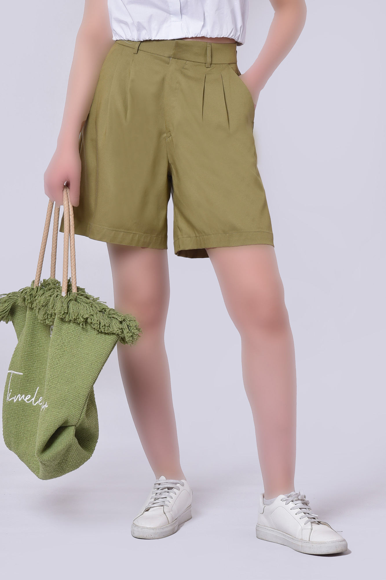 شلوارک پارچه ای ساده