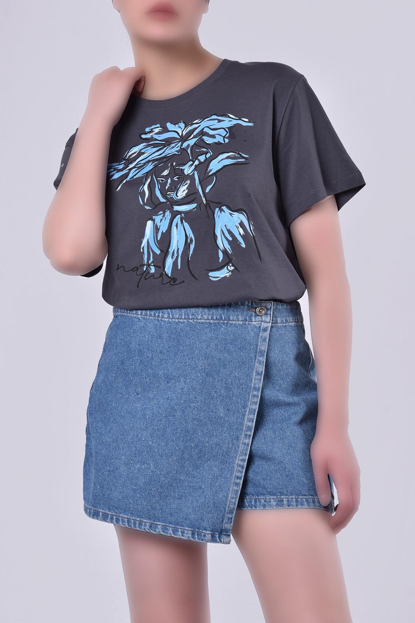 تیشرت آستین کوتاه چاپی