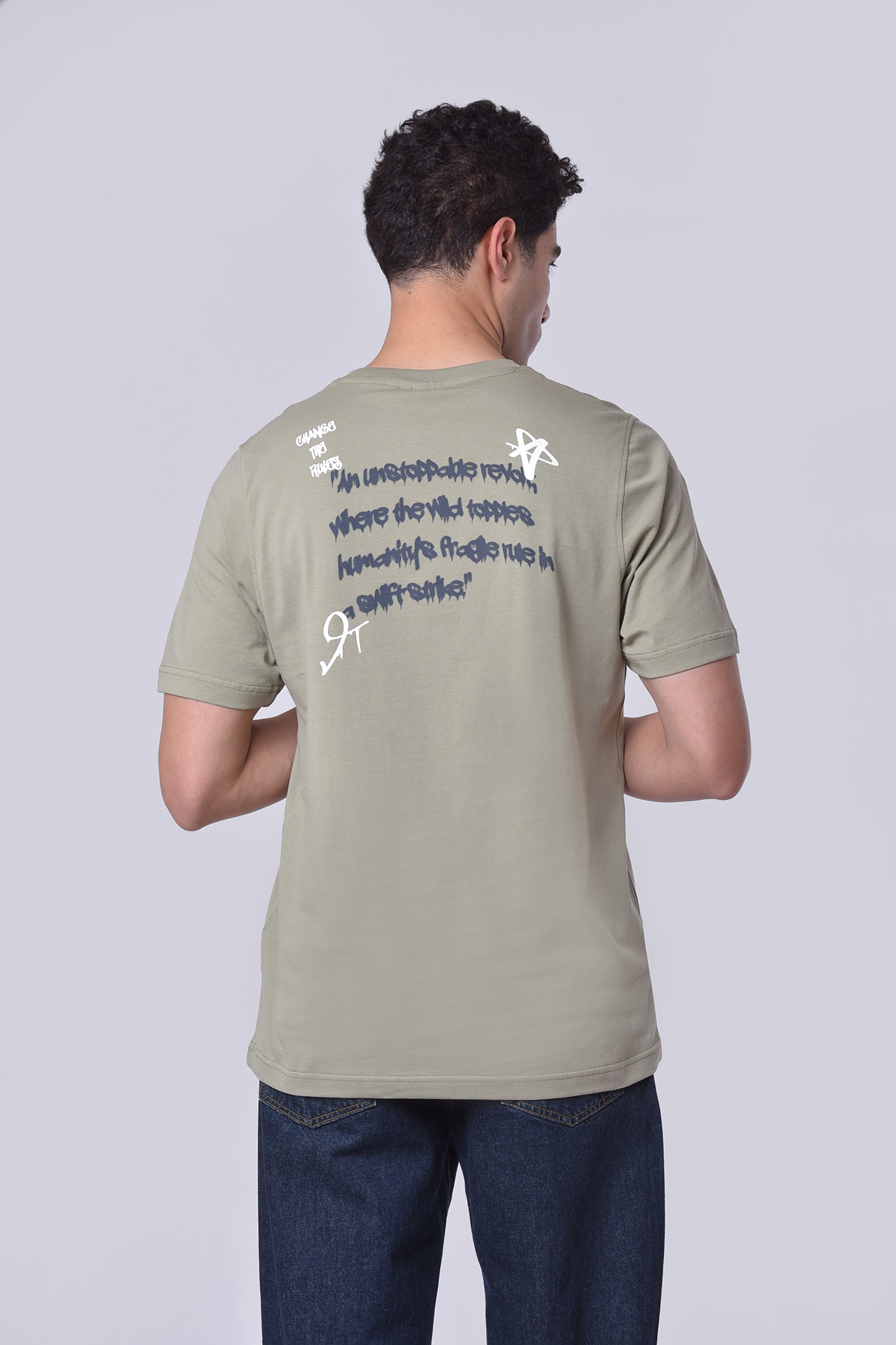 تیشرت آستین کوتاه چاپی