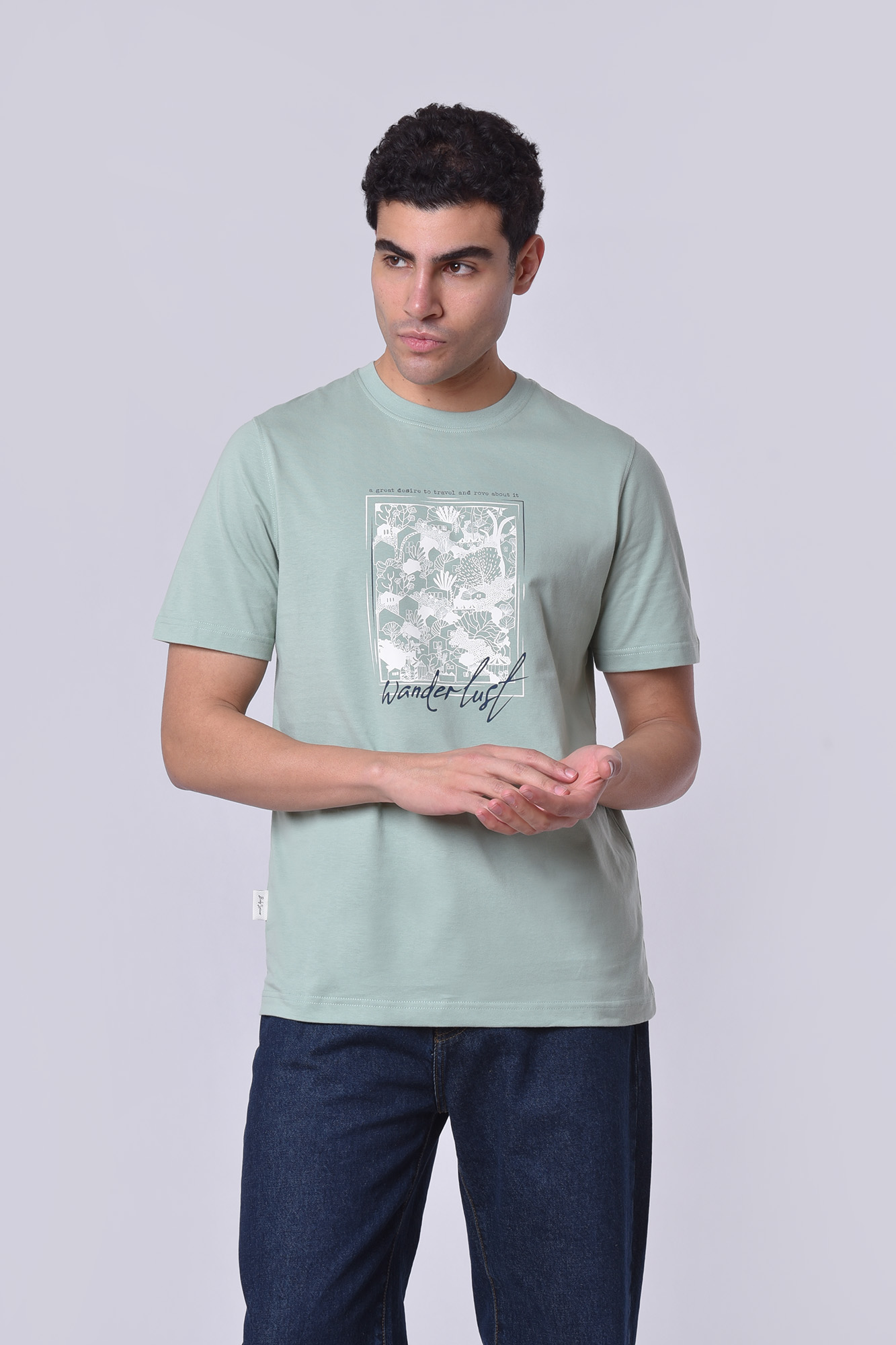 تیشرت آستین کوتاه چاپی