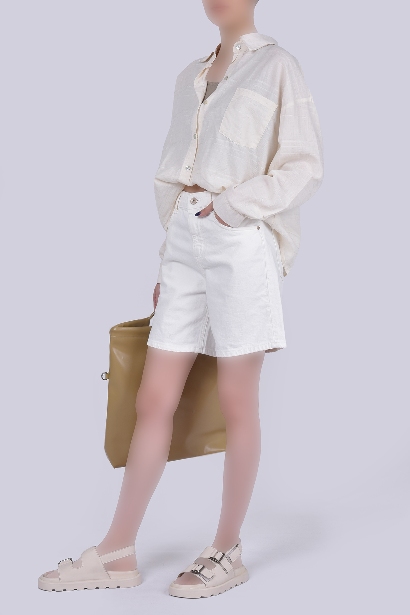 شلوارک جین ساده