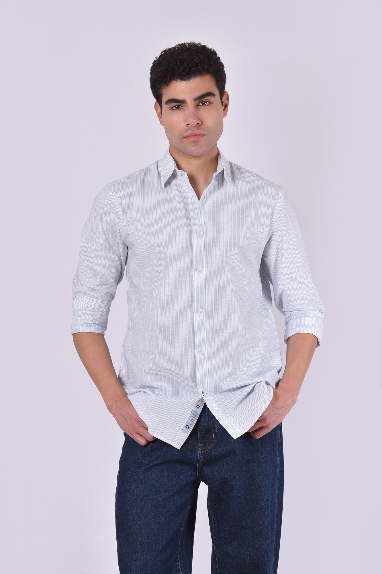 پیراهن آستین بلند راه راه