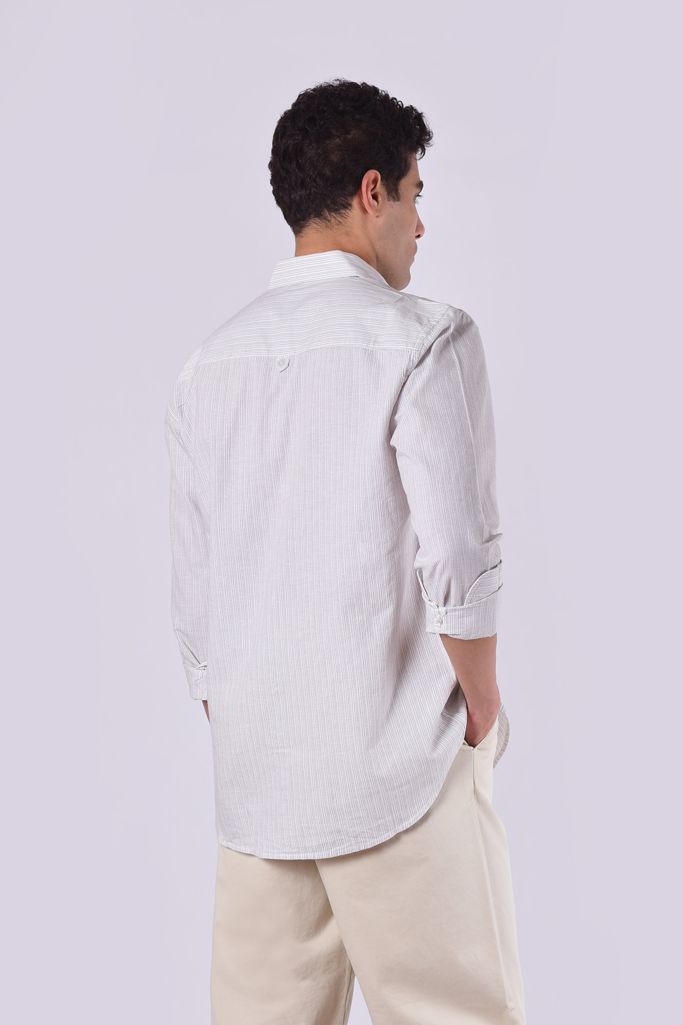 پیراهن آستین بلند راه راه