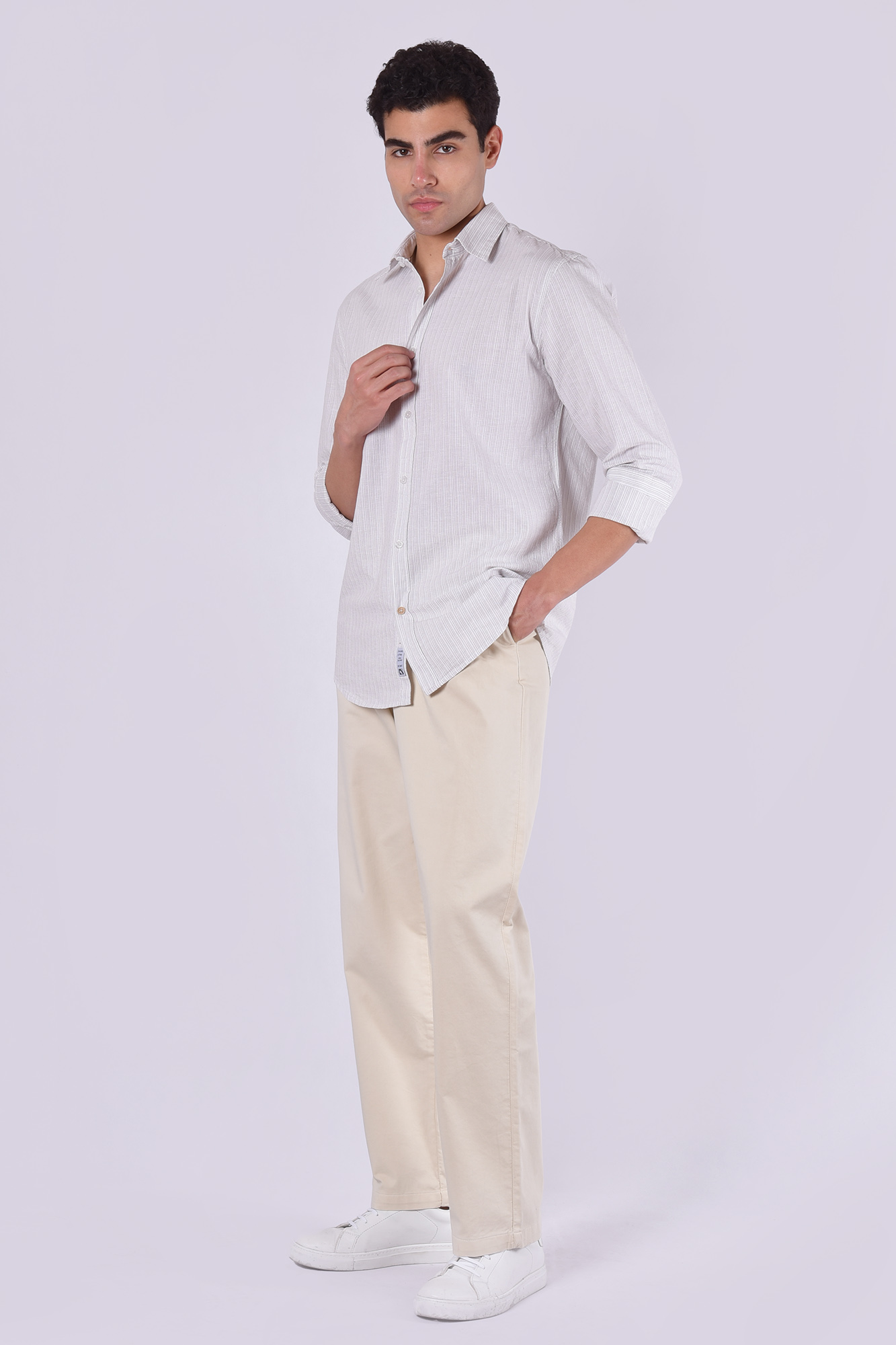 پیراهن آستین بلند راه راه