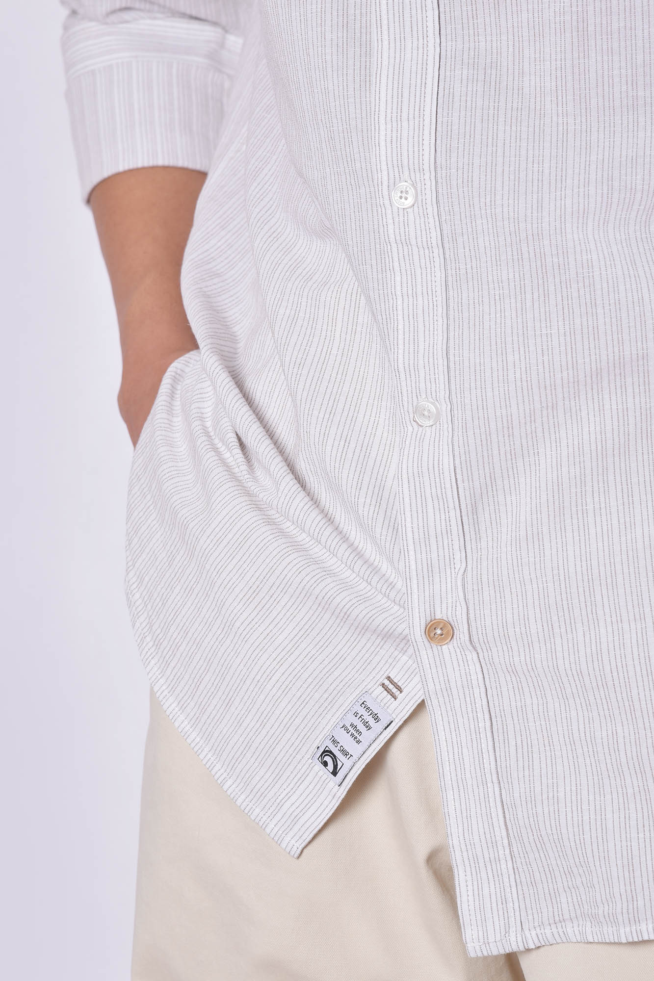 پیراهن آستین بلند راه راه