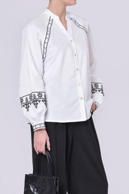 شومیز آستین بلند گلدوزی