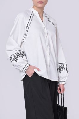 شومیز آستین بلند گلدوزی