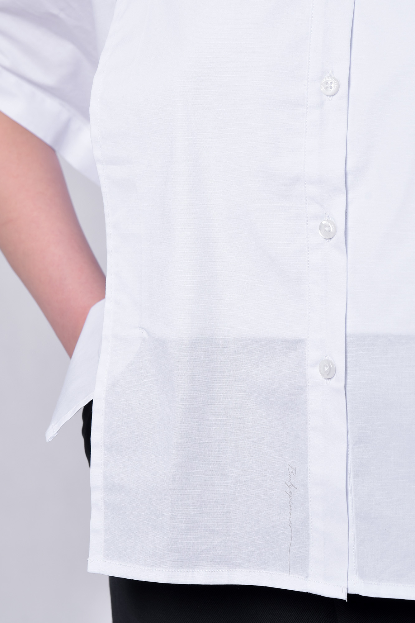 شومیز آستین کوتاه پوپلین