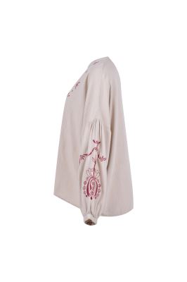 بلوز آستین بلند لینن