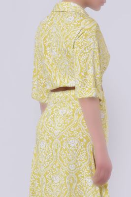 بلوز آستین کوتاه طرحدار