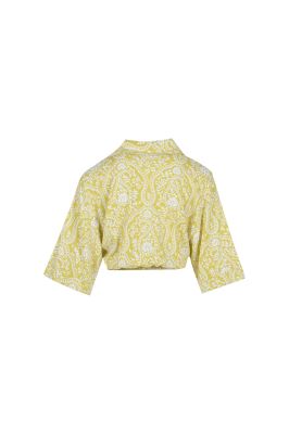 بلوز آستین کوتاه طرحدار