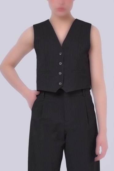 وست کوتاه راه راه