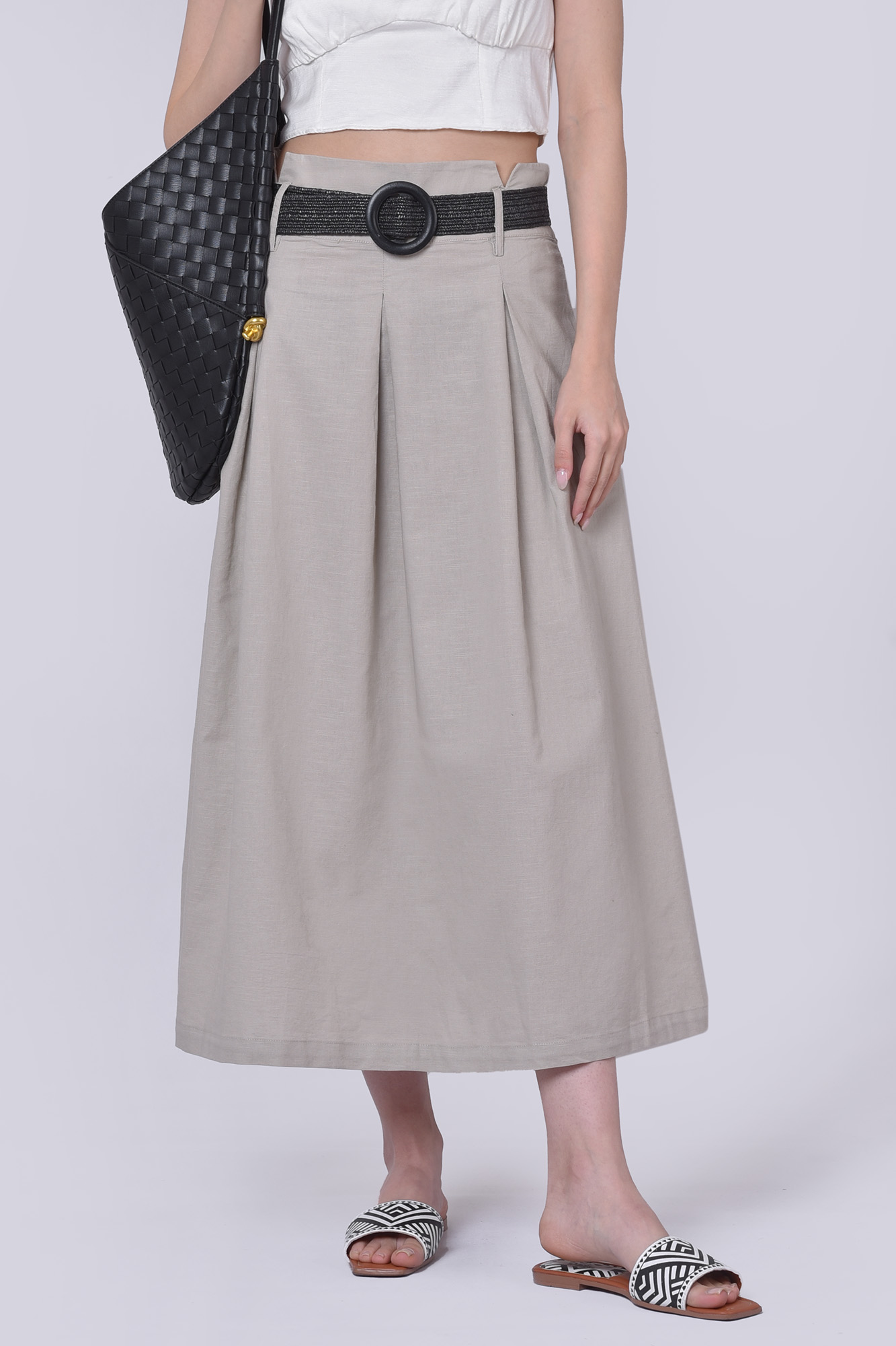 دامن بلند لینن