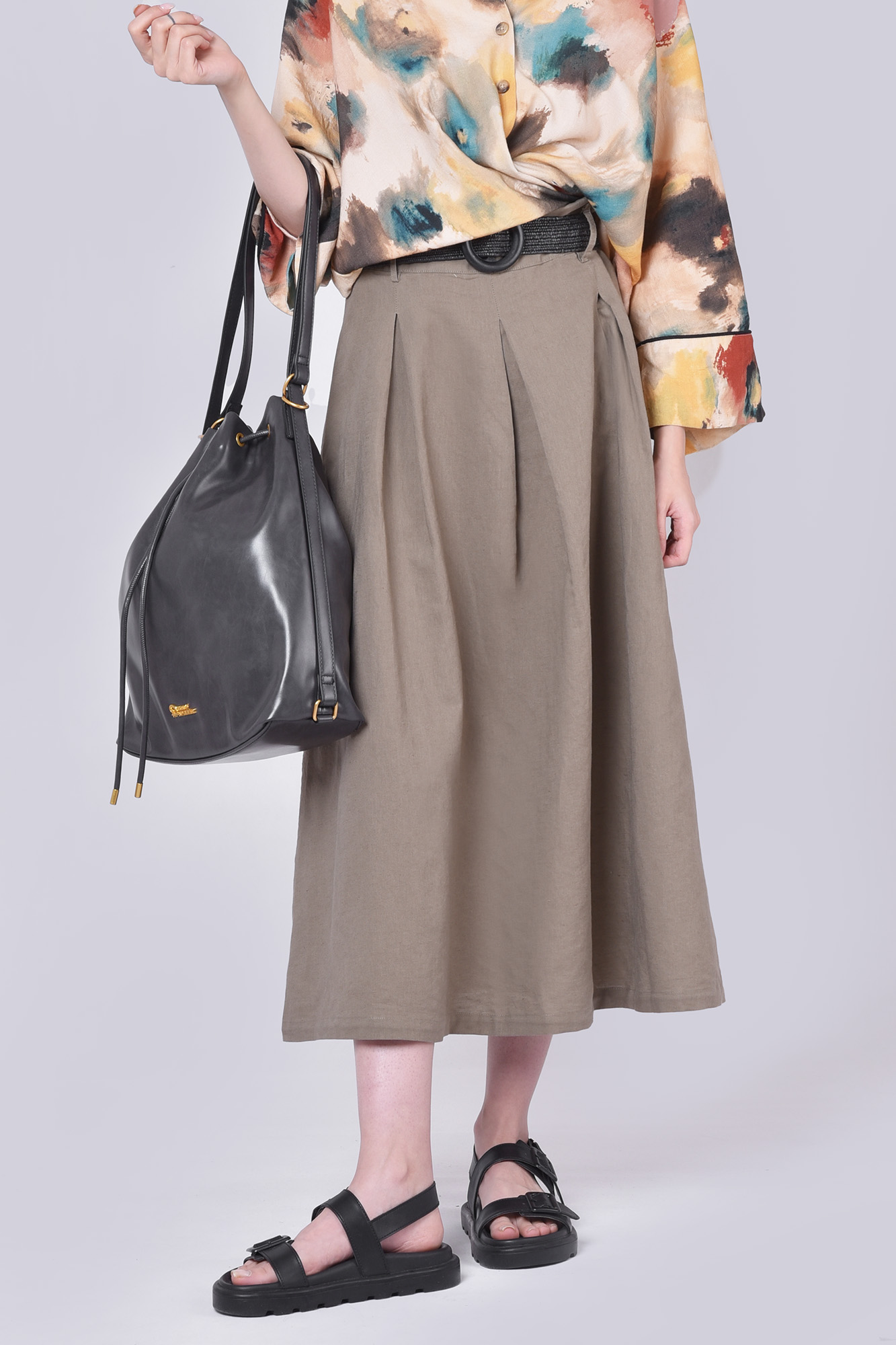 دامن بلند لینن