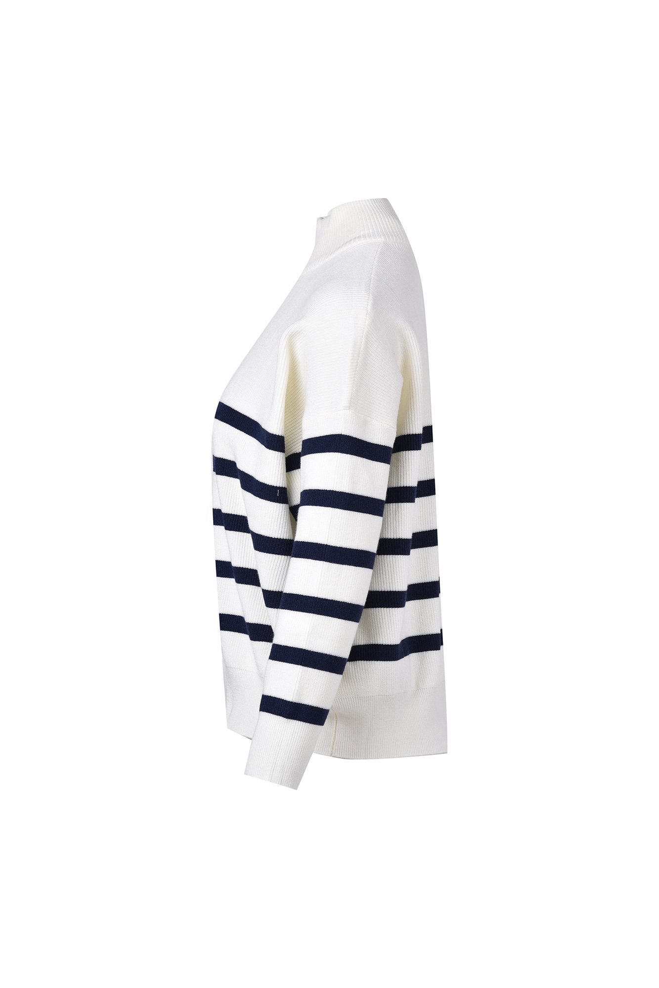 بافت نیم زیپ راه راه زنانه