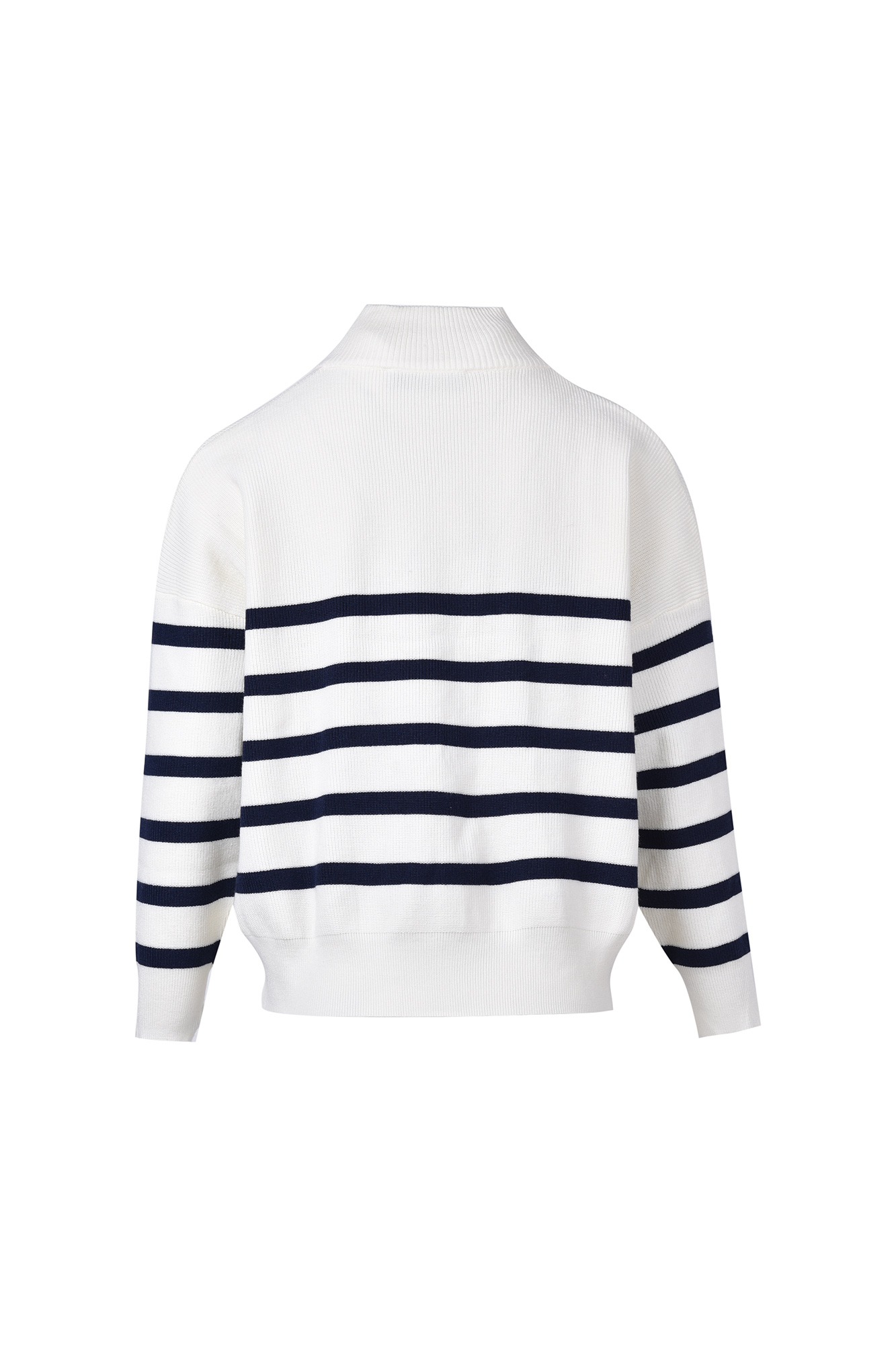 بافت نیم زیپ راه راه زنانه