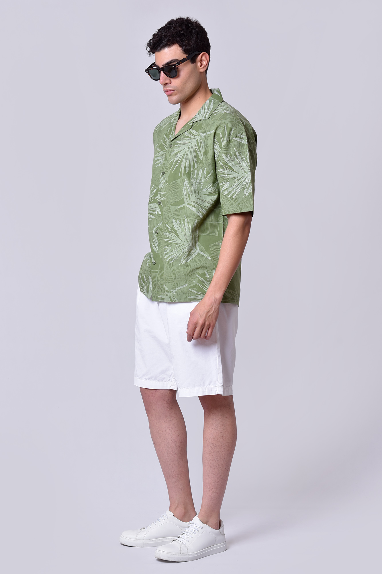 پیراهن آستین کوتاه لینن