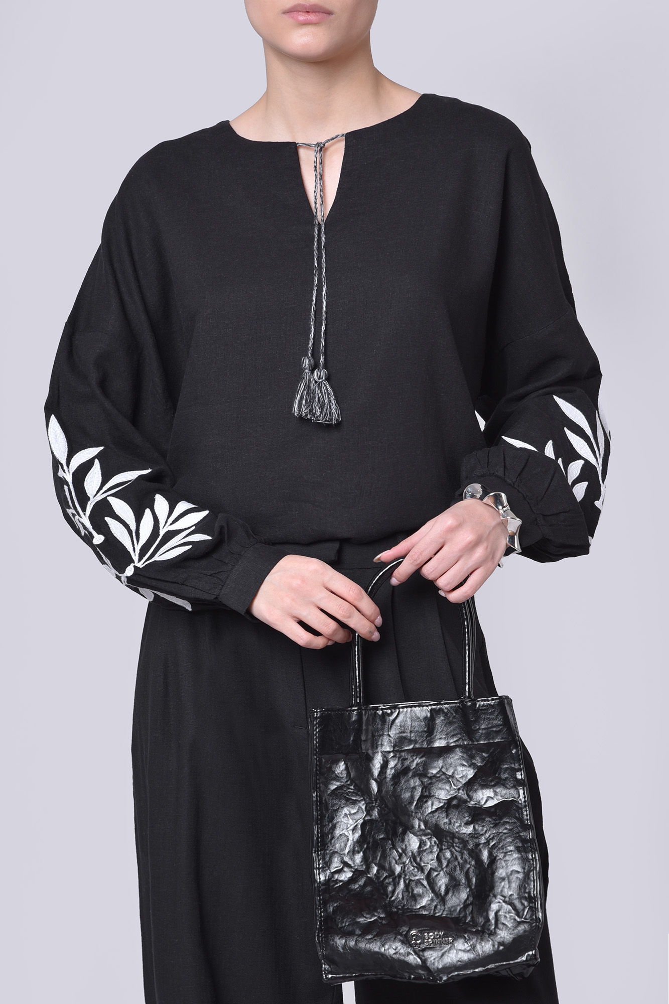 بلوز آستین بلند گلدوزی