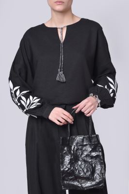 بلوز آستین بلند گلدوزی