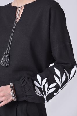 بلوز آستین بلند گلدوزی