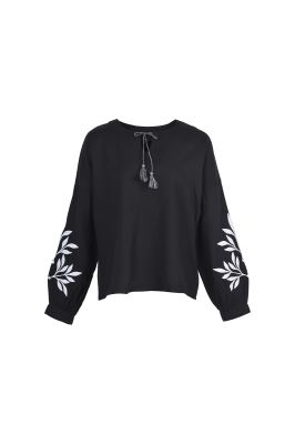 بلوز آستین بلند گلدوزی