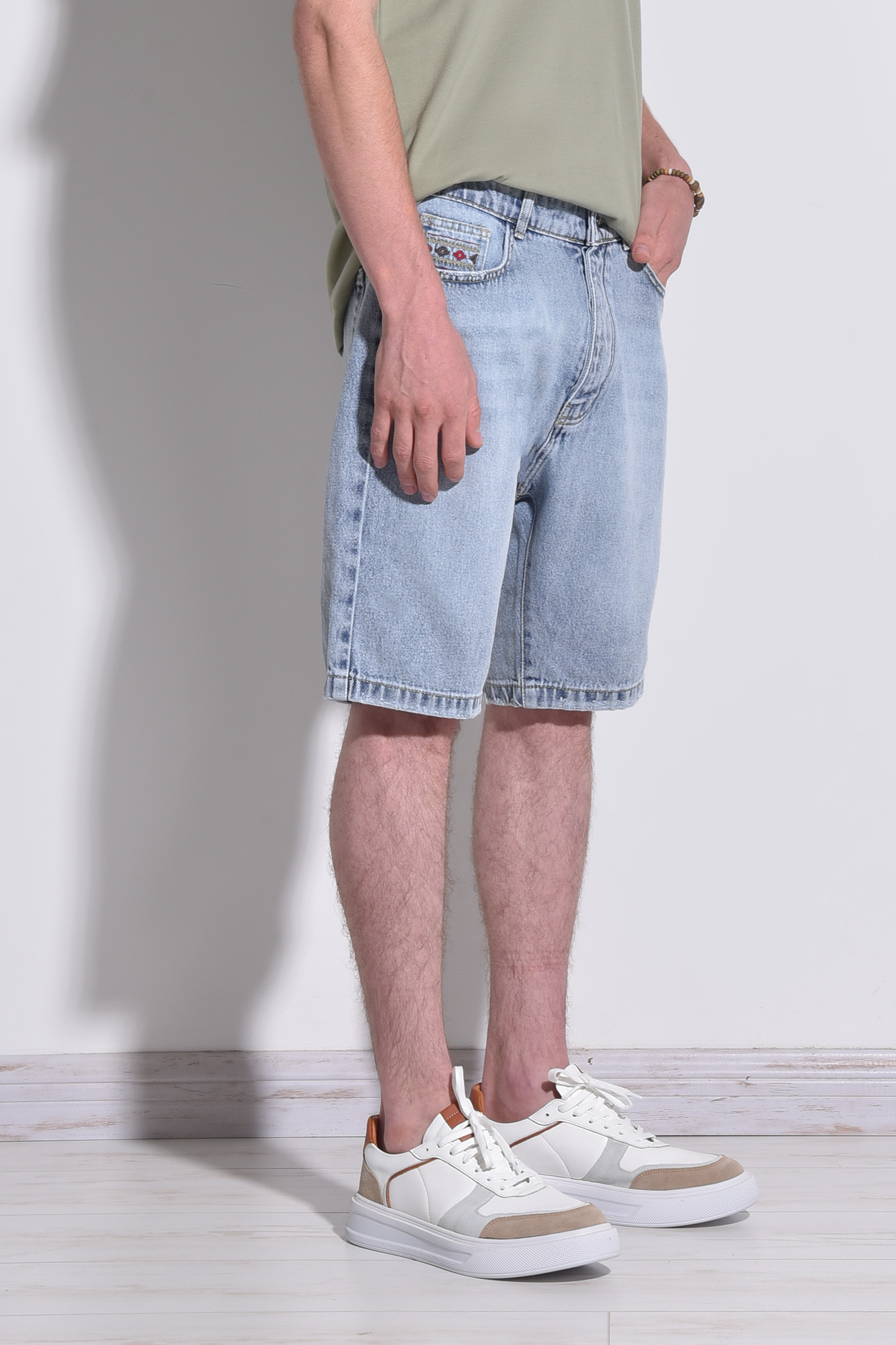 شلوارک جین ساده