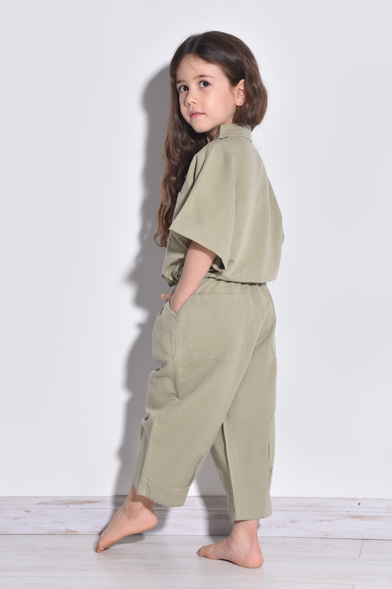 شومیز آستین کوتاه لینن