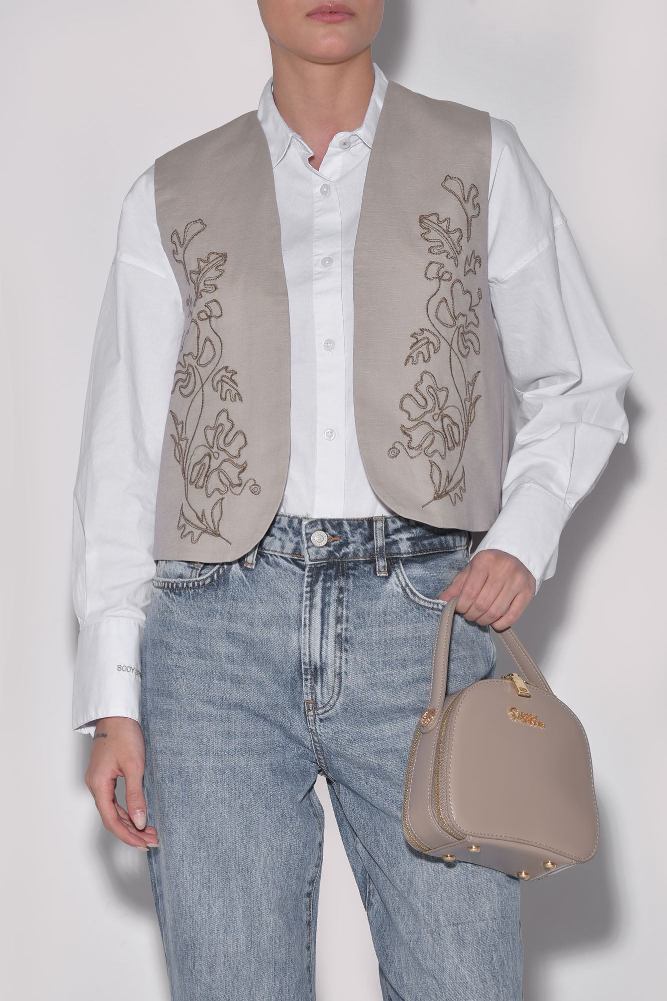 وست کوتاه لینن