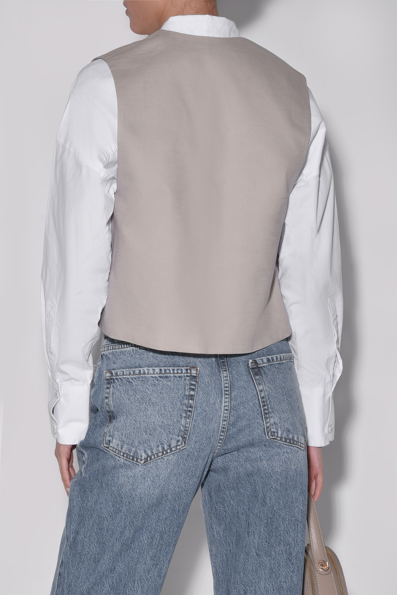 وست کوتاه لینن