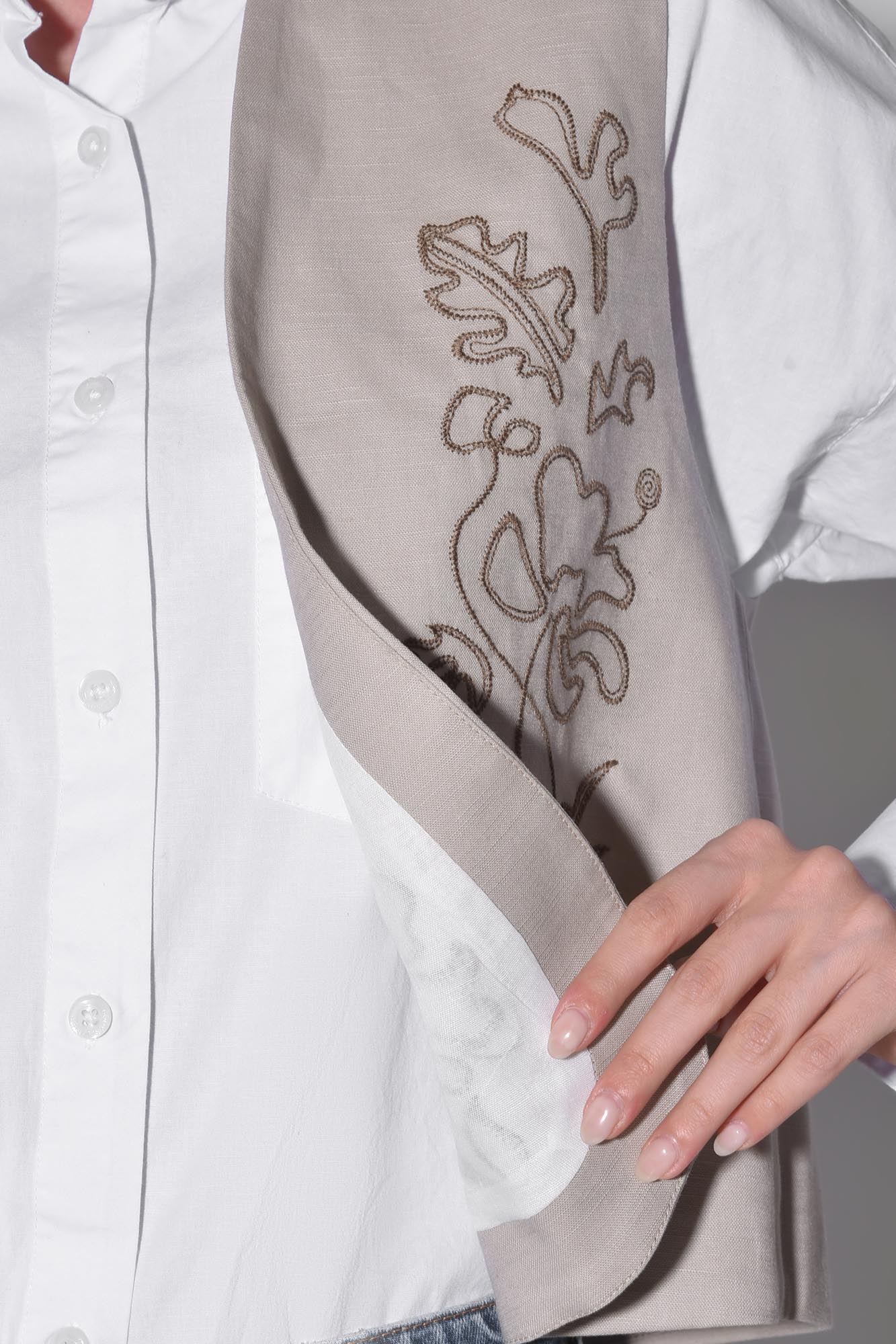 وست کوتاه لینن