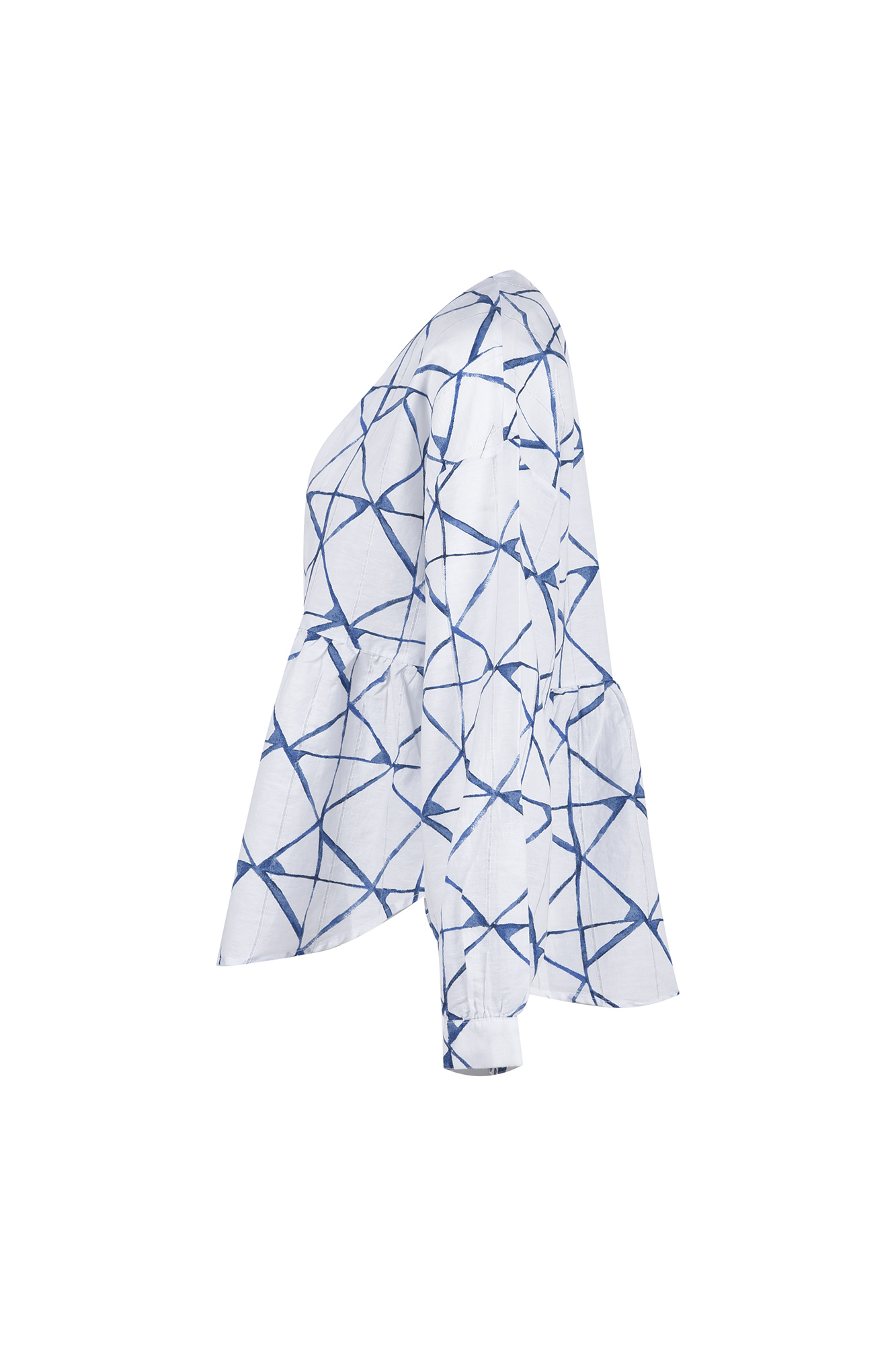 شومیز آستین بلند طرحدار