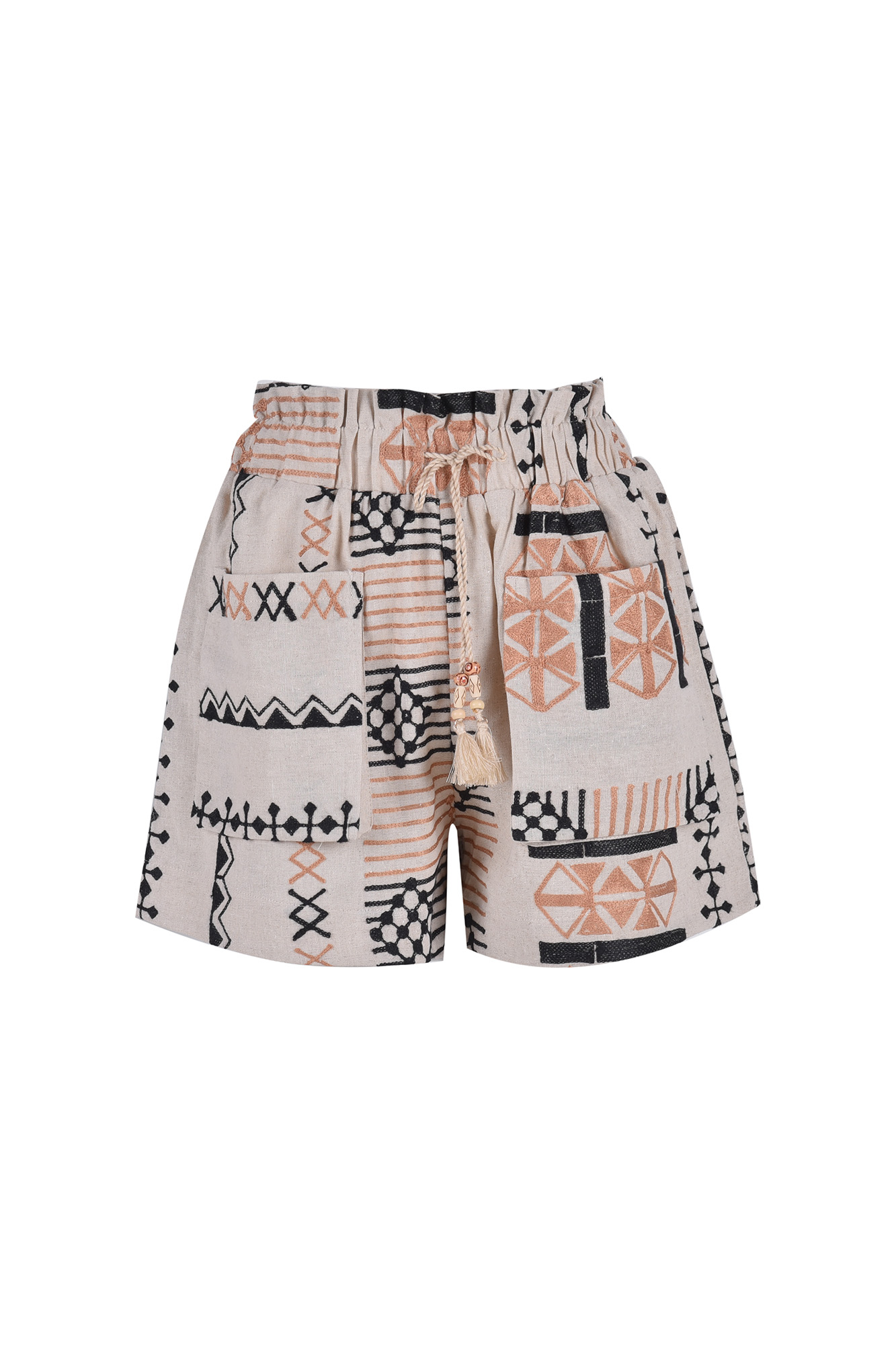 شلوارک پارچه ای لینن