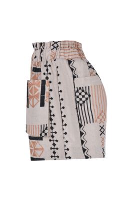 شلوارک پارچه ای لینن