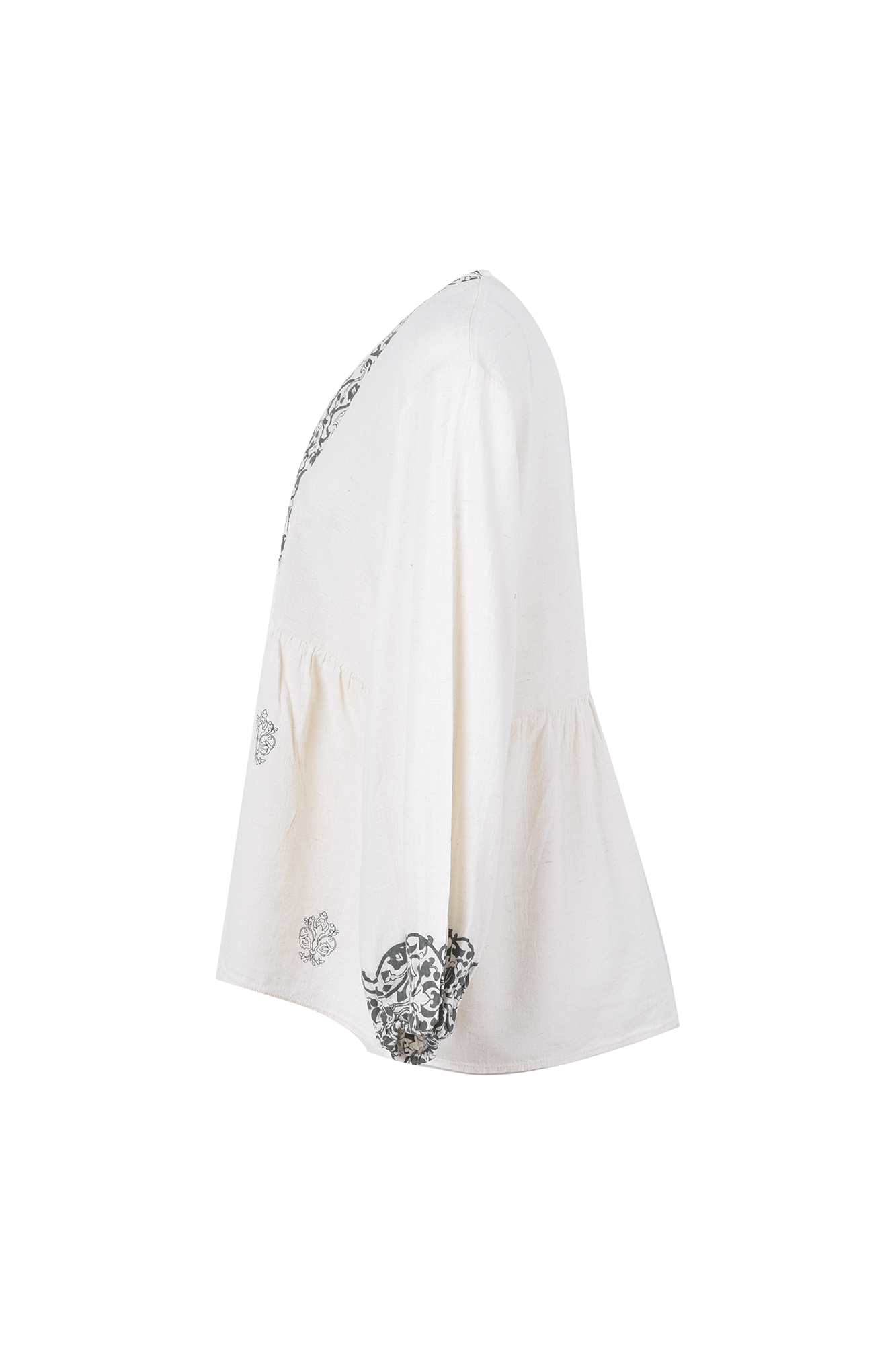 بلوز آستین بلند چاپی