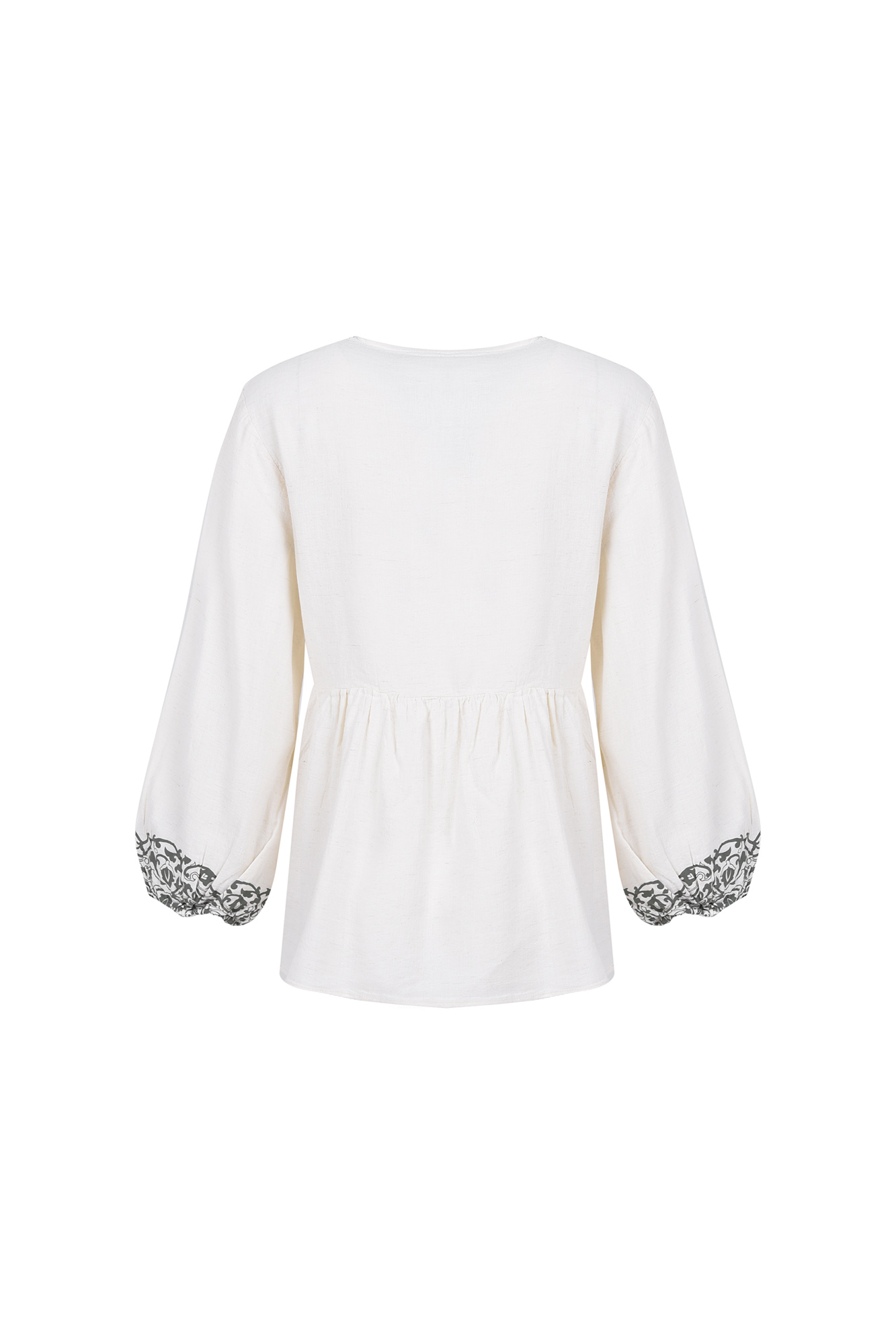 بلوز آستین بلند چاپی