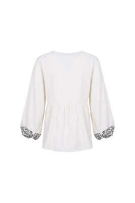 بلوز آستین بلند چاپی