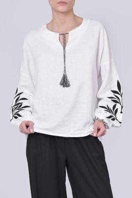 بلوز آستین بلند گلدوزی