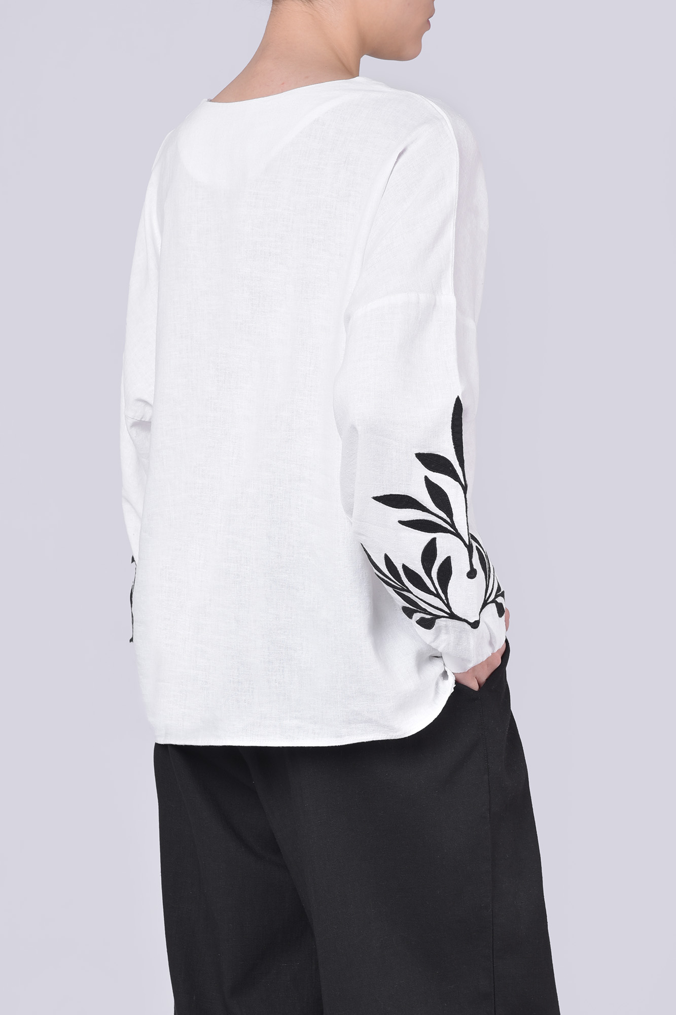 بلوز آستین بلند گلدوزی