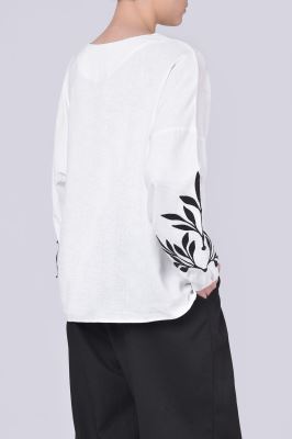 بلوز آستین بلند گلدوزی