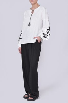 بلوز آستین بلند گلدوزی